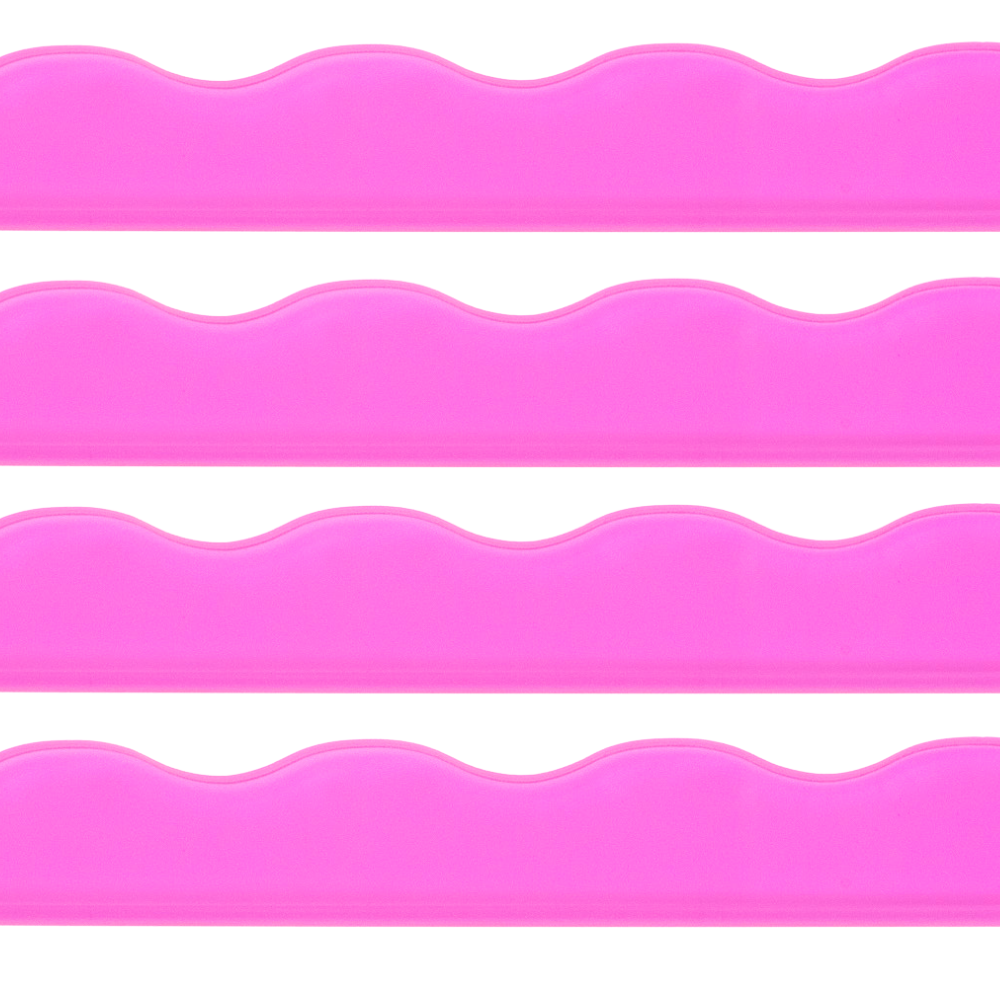 My Fair Mahjong Giftware Transparent-Wavy-Bright Pink Mahjong Rack Pusher Add-On - Magnetic  |  Premium Acrylic  |  Patent Pending