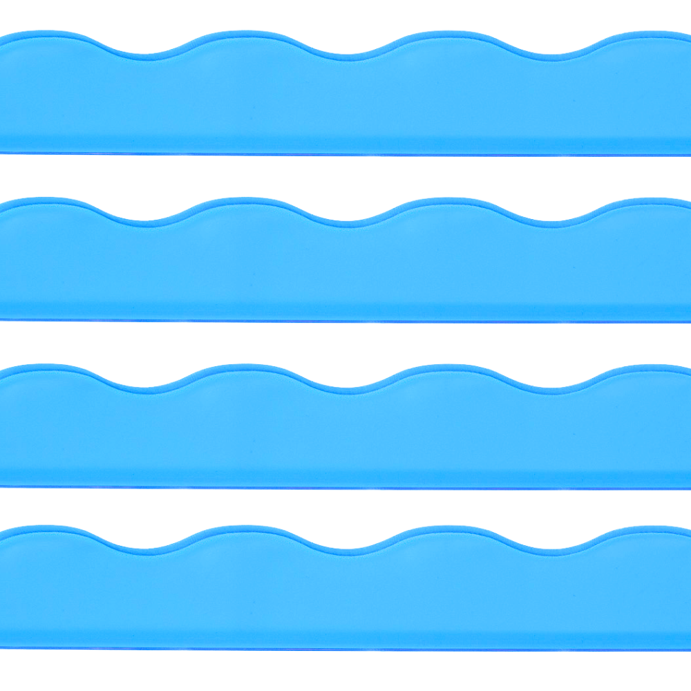 My Fair Mahjong Giftware Transparent-Wavy-Bright Blue Mahjong Rack Pusher Add-On - Magnetic  |  Premium Acrylic  |  Patent Pending