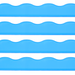 My Fair Mahjong Giftware Transparent-Wavy-Bright Blue Mahjong Rack Pusher Add-On - Magnetic  |  Premium Acrylic  |  Patent Pending