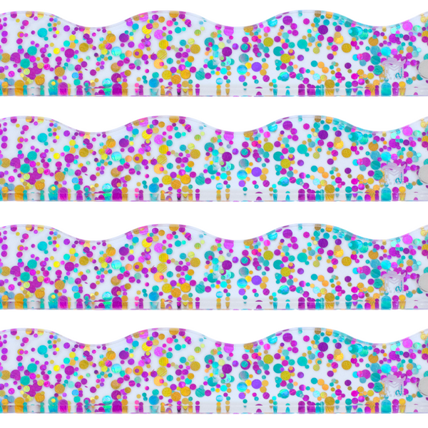 My Fair Mahjong Giftware Confetti-Wavy-Purple Mahjong Rack Pusher Add-On - Magnetic  |  Premium Acrylic  |  Patent Pending