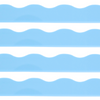 My Fair Mahjong Giftware Solid-Wavy-Macaron Blue Mahjong Rack Pusher Add-On - Magnetic  |  Premium Acrylic  |  Patent Pending