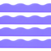 My Fair Mahjong Giftware Transparent-Wavy-Bright Purple Mahjong Rack Pusher Add-On - Magnetic  |  Premium Acrylic  |  Patent Pending