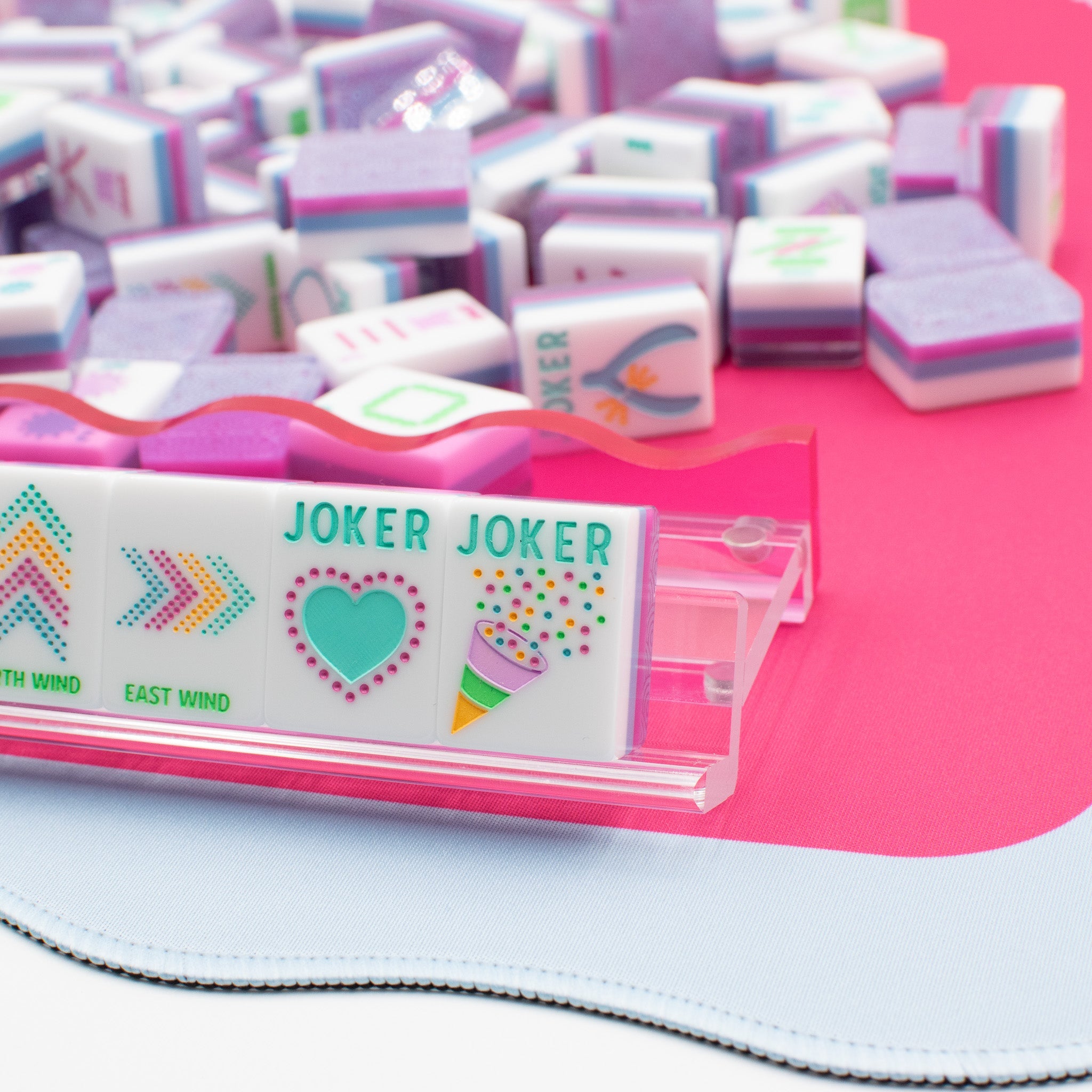 My Fair Mahjong Giftware Mahjong Rack Pusher Add-On - Magnetic  |  Premium Acrylic  |  Patent Pending