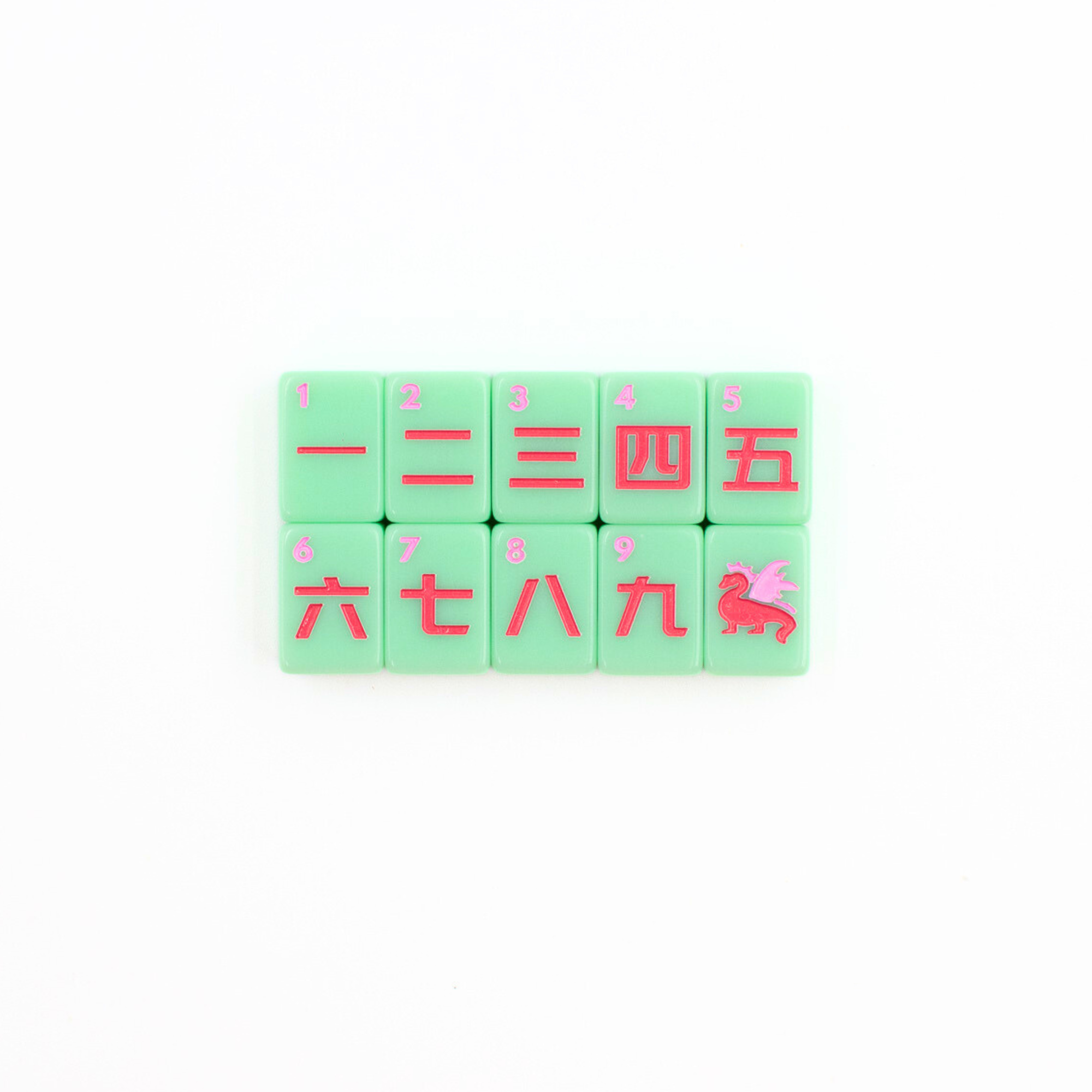 My Fair Mahjong Giftware MINI TRAVEL MAHJONG Mini Anywhere Series Green