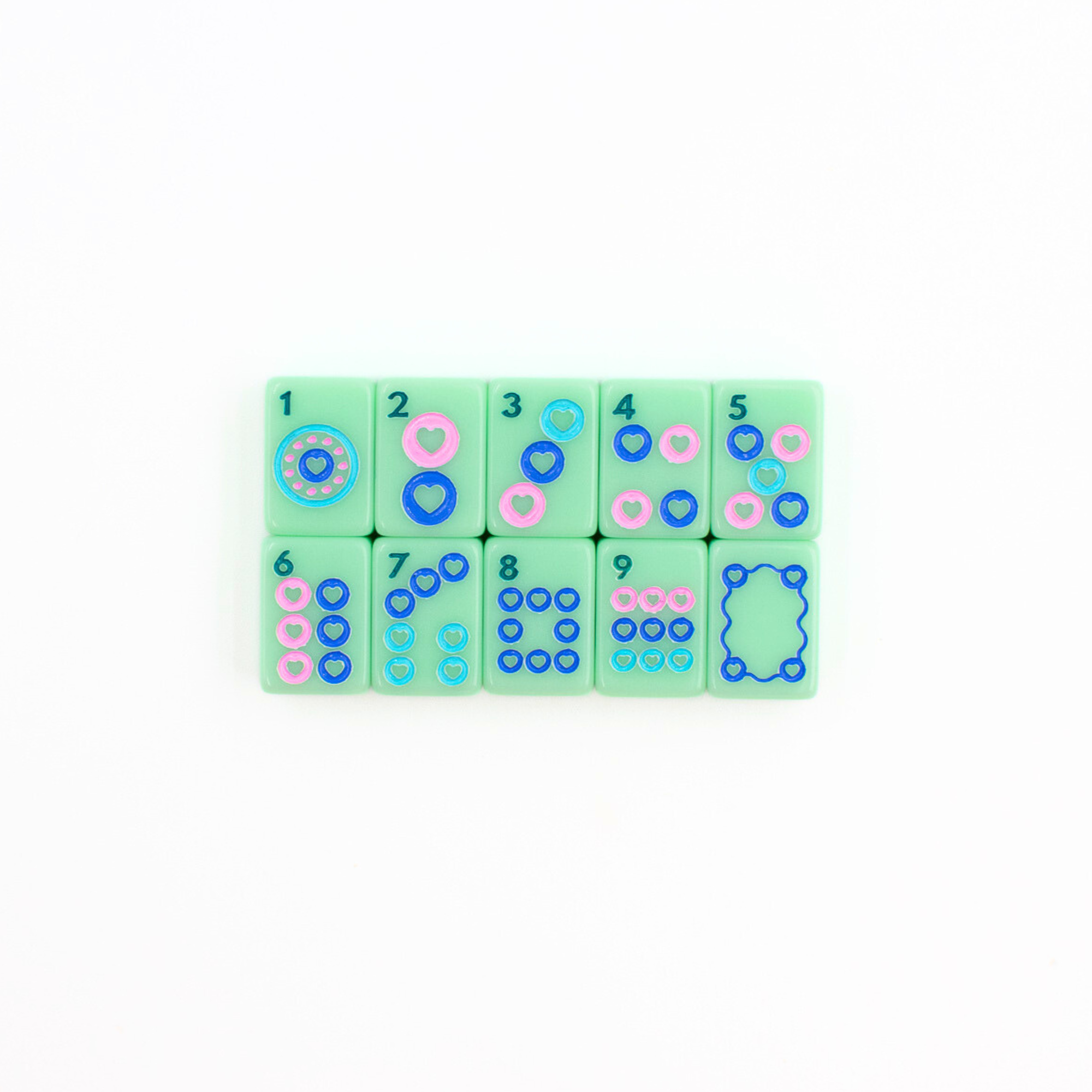 My Fair Mahjong Giftware MINI TRAVEL MAHJONG Mini Anywhere Series Green
