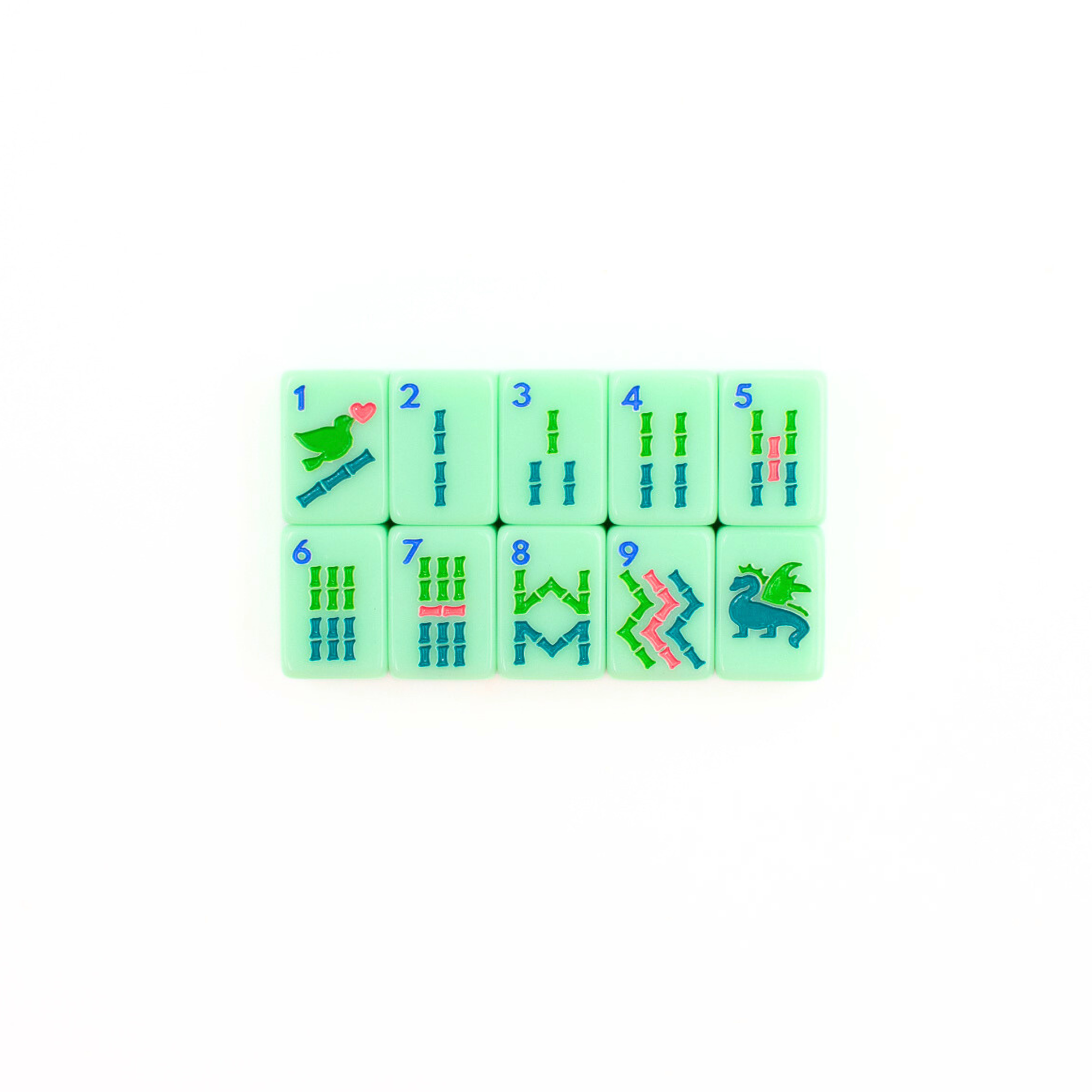 My Fair Mahjong Giftware MINI TRAVEL MAHJONG Mini Anywhere Series Green