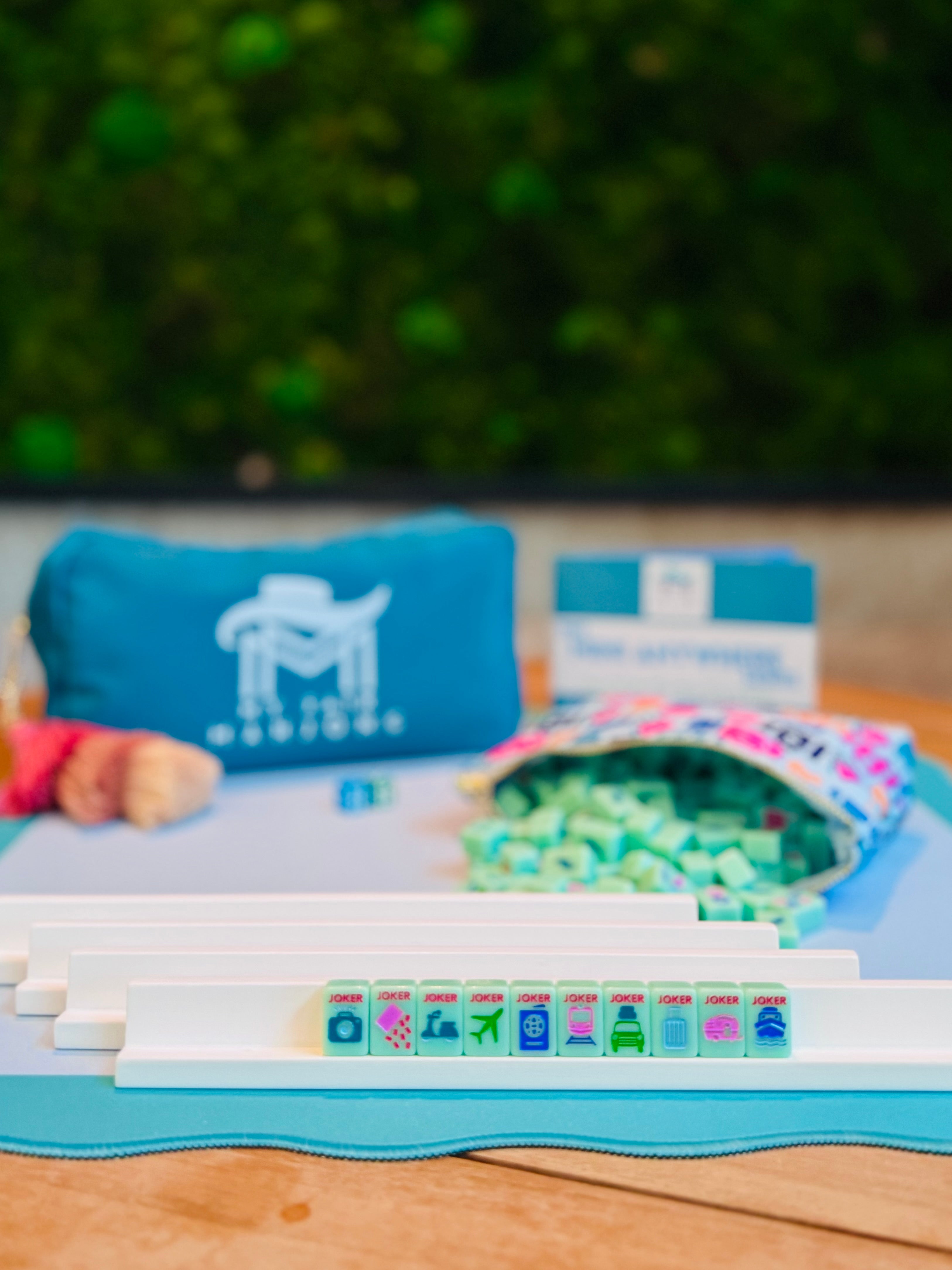 My Fair Mahjong Giftware MINI TRAVEL MAHJONG Mini Anywhere Series Green