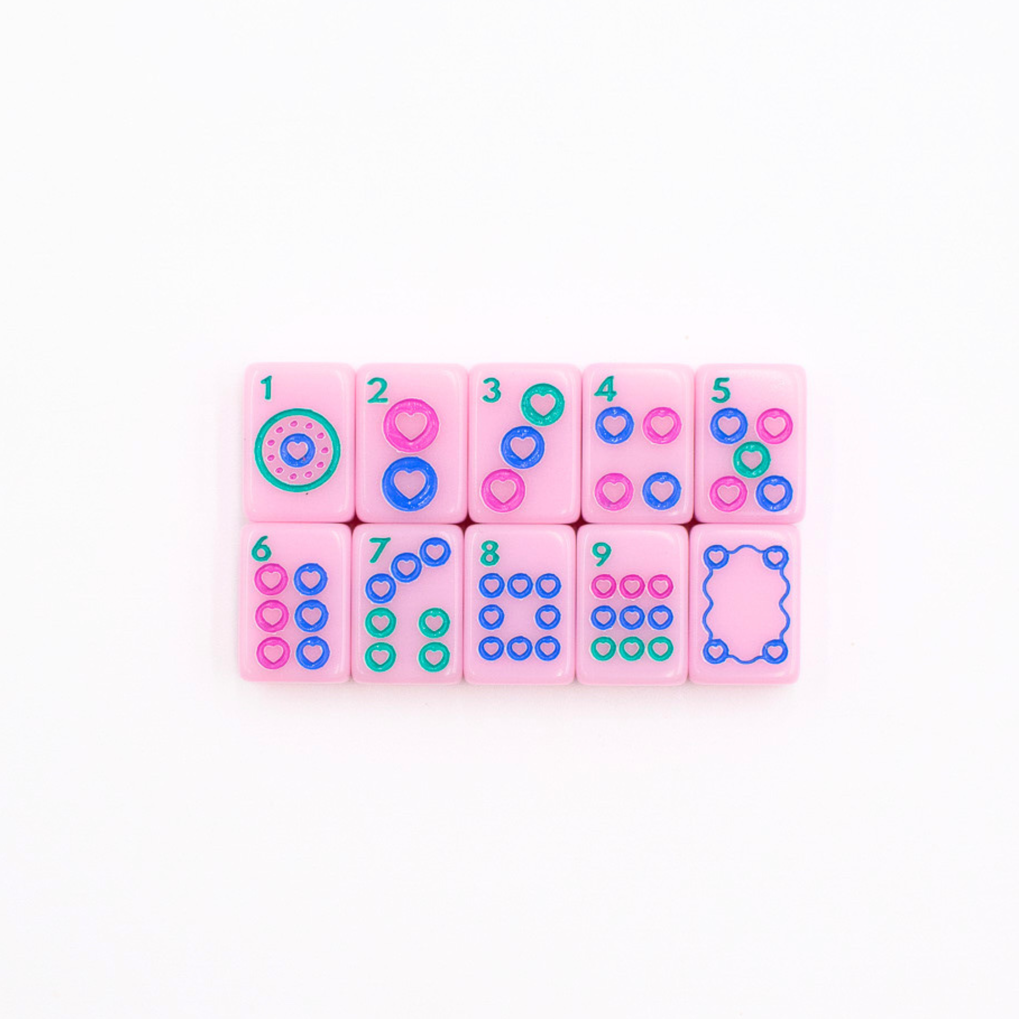 My Fair Mahjong Giftware MINI TRAVEL MAHJONG Mini Anywhere Series Pink