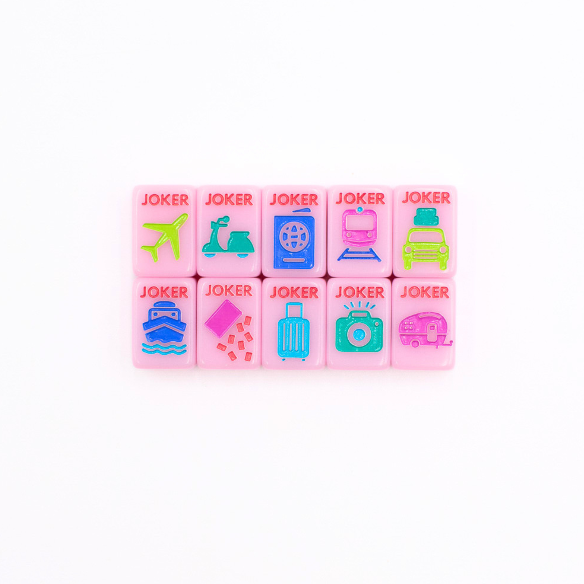 My Fair Mahjong Giftware MINI TRAVEL MAHJONG Mini Anywhere Series Pink