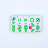 My Fair Mahjong Giftware (PRE-ORDER) Crystal Confetti Citrus Green | Mahjong with a Sprinkle of Color and Joy | Clear Top with Colorful Pattern and Layers