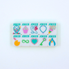 My Fair Mahjong Giftware (PRE-ORDER) Crystal Confetti Citrus Green | Mahjong with a Sprinkle of Color and Joy | Clear Top with Colorful Pattern and Layers