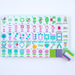 My Fair Mahjong Giftware (PRE-ORDER) Crystal Confetti Citrus Green | Mahjong with a Sprinkle of Color and Joy | Clear Top with Colorful Pattern and Layers
