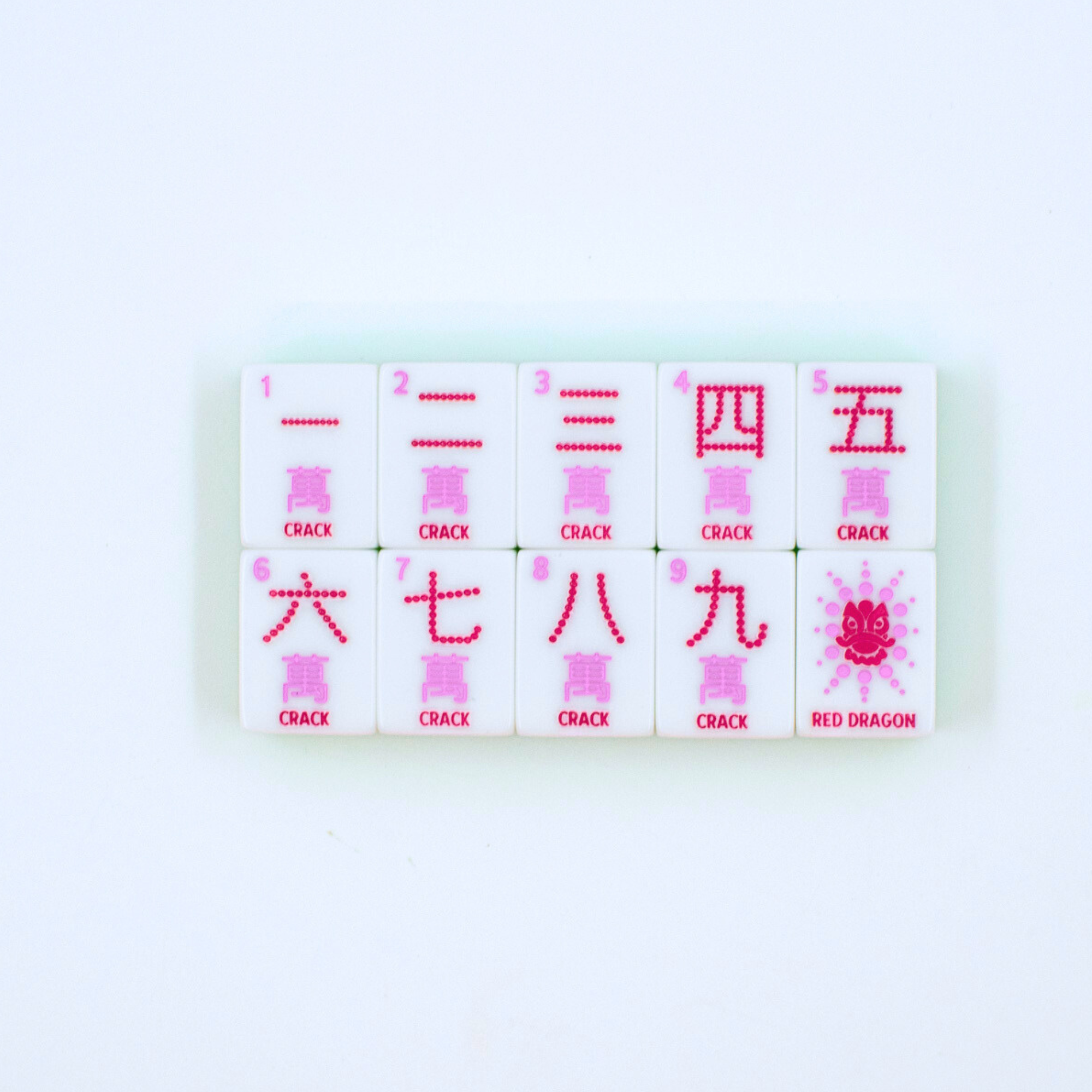 My Fair Mahjong Giftware (PRE-ORDER) Crystal Confetti Citrus Green | Mahjong with a Sprinkle of Color and Joy | Clear Top with Colorful Pattern and Layers