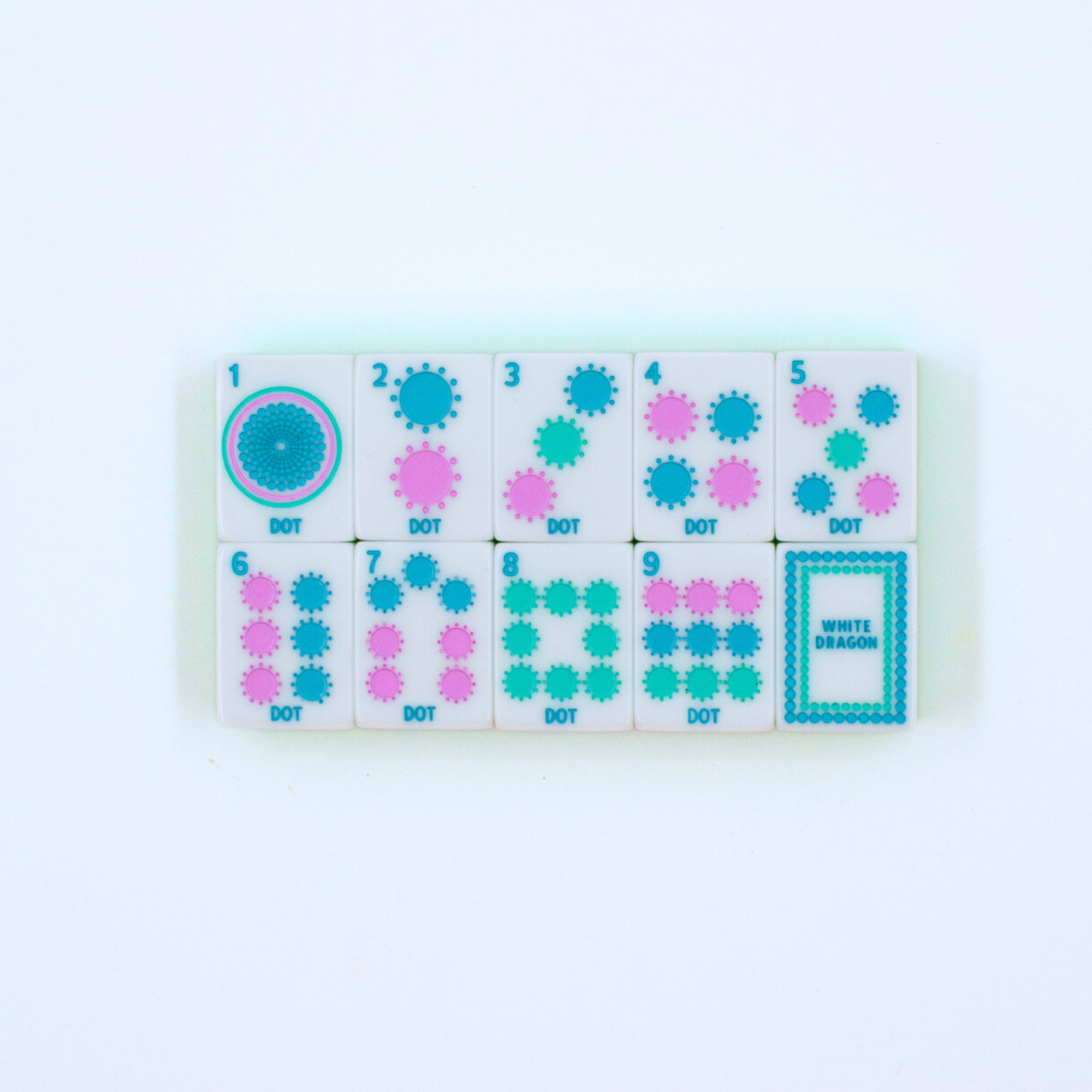 My Fair Mahjong Giftware (PRE-ORDER) Crystal Confetti Citrus Green | Mahjong with a Sprinkle of Color and Joy | Clear Top with Colorful Pattern and Layers
