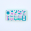 My Fair Mahjong Giftware (PRE-ORDER) Crystal Confetti Citrus Green | Mahjong with a Sprinkle of Color and Joy | Clear Top with Colorful Pattern and Layers