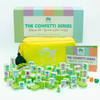 My Fair Mahjong Giftware (PRE-ORDER) Crystal Confetti Citrus Green | Mahjong with a Sprinkle of Color and Joy | Clear Top with Colorful Pattern and Layers