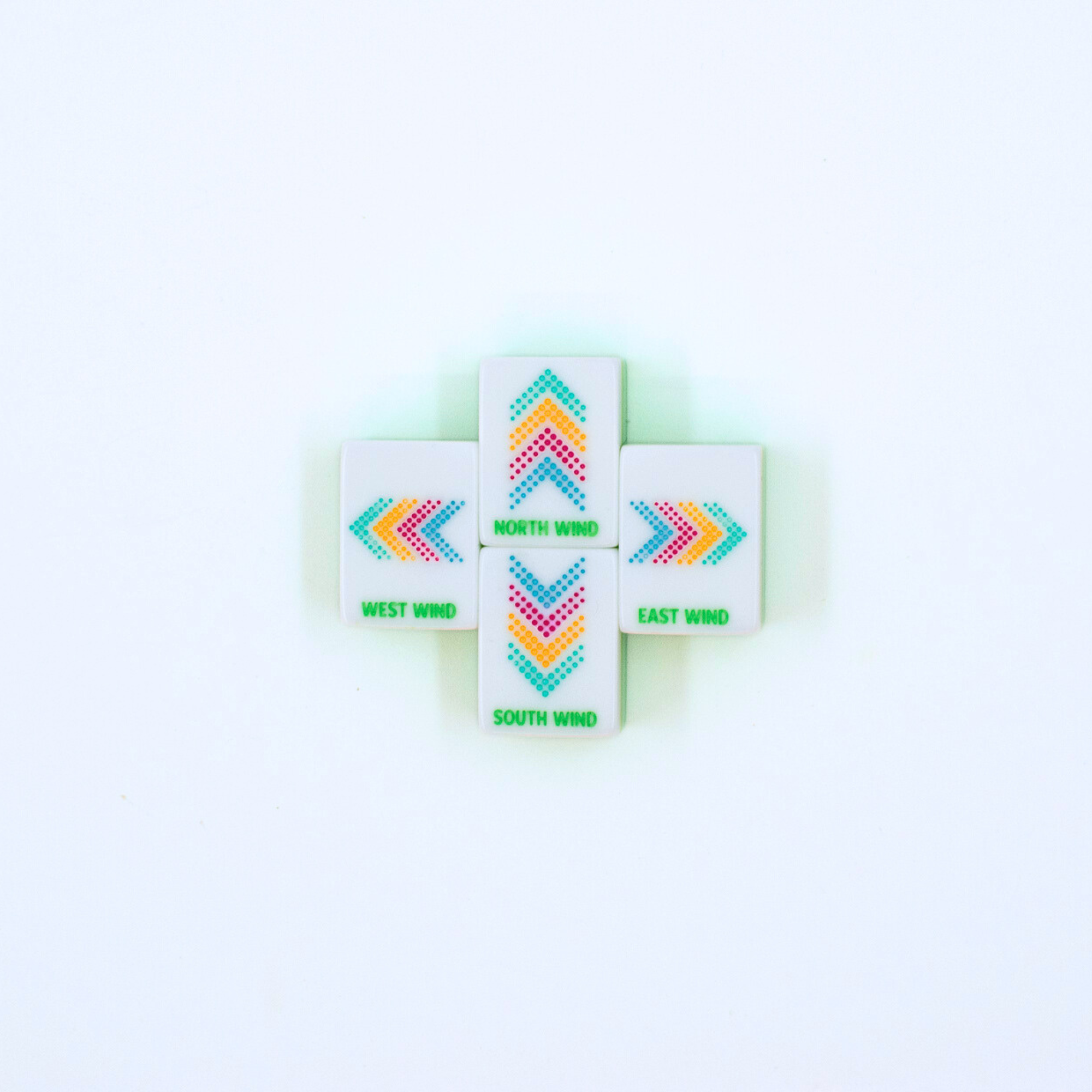 My Fair Mahjong Giftware (PRE-ORDER) Crystal Confetti Citrus Green | Mahjong with a Sprinkle of Color and Joy | Clear Top with Colorful Pattern and Layers