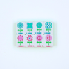 My Fair Mahjong Giftware (PRE-ORDER) Crystal Confetti Purple | Mahjong with a Sprinkle of Color and Joy | Clear Top with Colorful Pattern and Layers