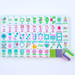 My Fair Mahjong Giftware (PRE-ORDER) Crystal Confetti Purple | Mahjong with a Sprinkle of Color and Joy | Clear Top with Colorful Pattern and Layers
