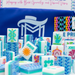 My Fair Mahjong Giftware (PRE-ORDER) Crystal Prism Blue | Mahjong with Bold Angles and Vibrant Vibes | Clear Top with Colorful Pattern and Layers