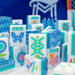 My Fair Mahjong Giftware (PRE-ORDER) Crystal Prism Blue | Mahjong with Bold Angles and Vibrant Vibes | Clear Top with Colorful Pattern and Layers