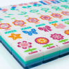 My Fair Mahjong Giftware (PRE-ORDER) Crystal Prism Blue | Mahjong with Bold Angles and Vibrant Vibes | Clear Top with Colorful Pattern and Layers