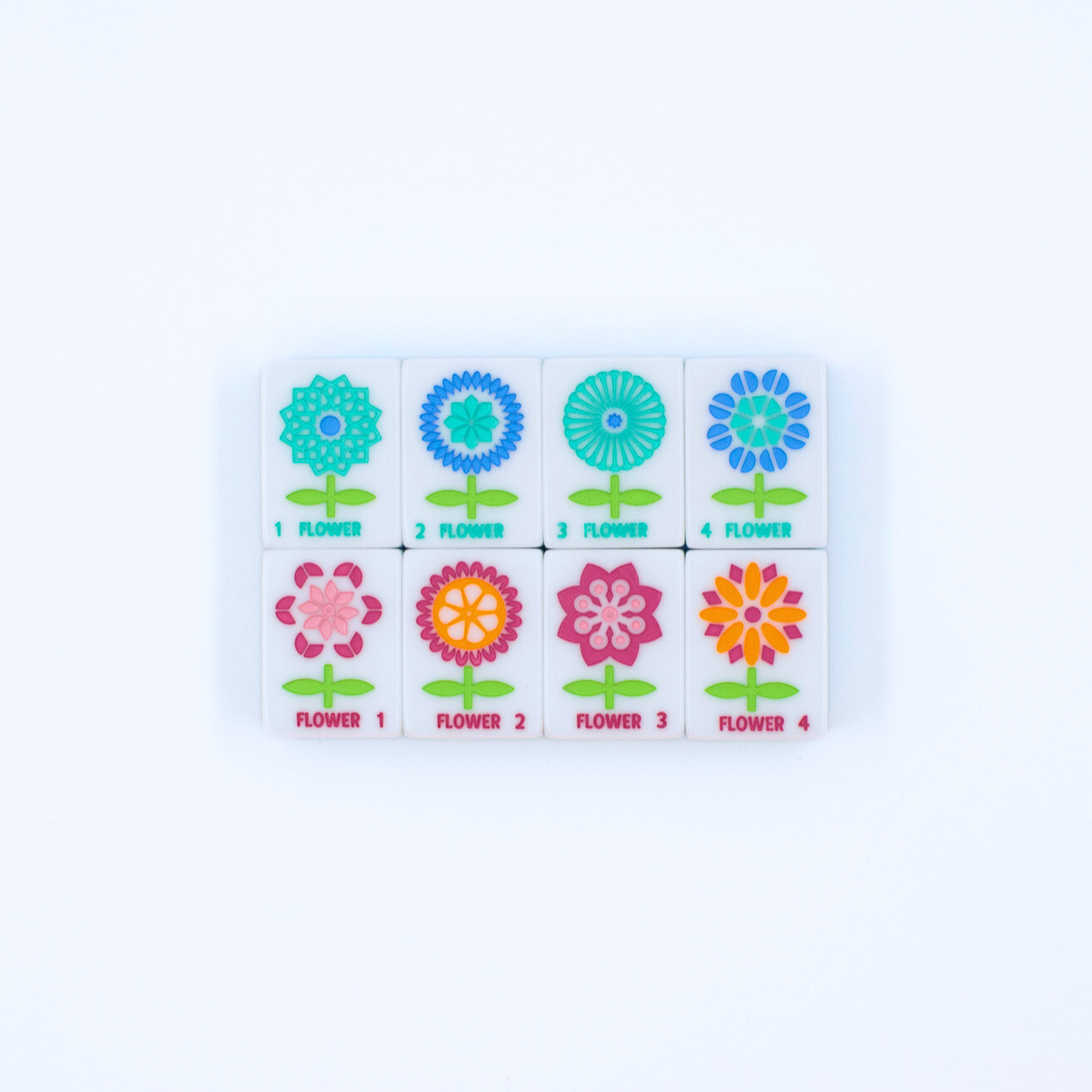 My Fair Mahjong Giftware (PRE-ORDER) Crystal Prism Blue | Mahjong with Bold Angles and Vibrant Vibes | Clear Top with Colorful Pattern and Layers