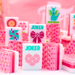 My Fair Mahjong Giftware (PRE-ORDER) Crystal Prism Pink | Mahjong with Bold Angles and Vibrant Vibes | Clear Top with Colorful Pattern and Layers