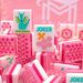 My Fair Mahjong Giftware (PRE-ORDER) Crystal Prism Pink | Mahjong with Bold Angles and Vibrant Vibes | Clear Top with Colorful Pattern and Layers