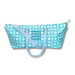 My Fair Mahjong Giftware Geometric- Green Tote Bag Premium Mahjong Tote Bag | Zipper, Perfect Width and Height | Carry All your Mah Jongg Accessories