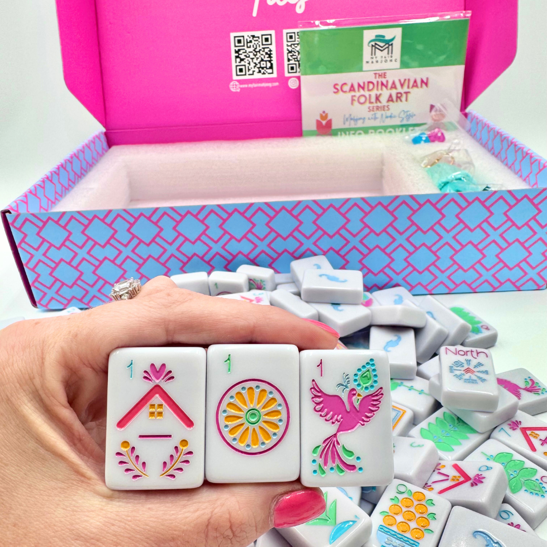My Fair Mahjong Giftware THE SCANDINAVIAN FOLK ART SERIES Mahjong with Nordic Style