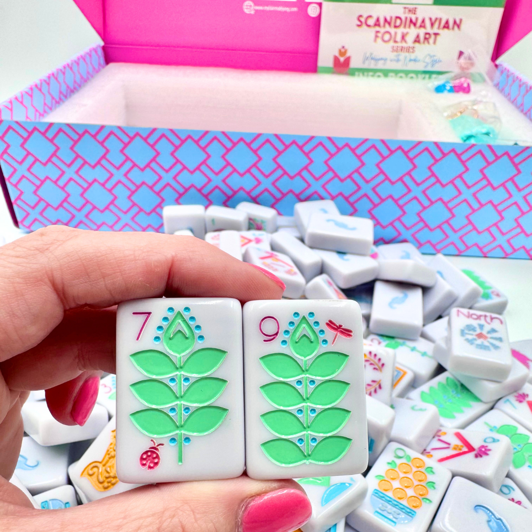 My Fair Mahjong Giftware THE SCANDINAVIAN FOLK ART SERIES Mahjong with Nordic Style