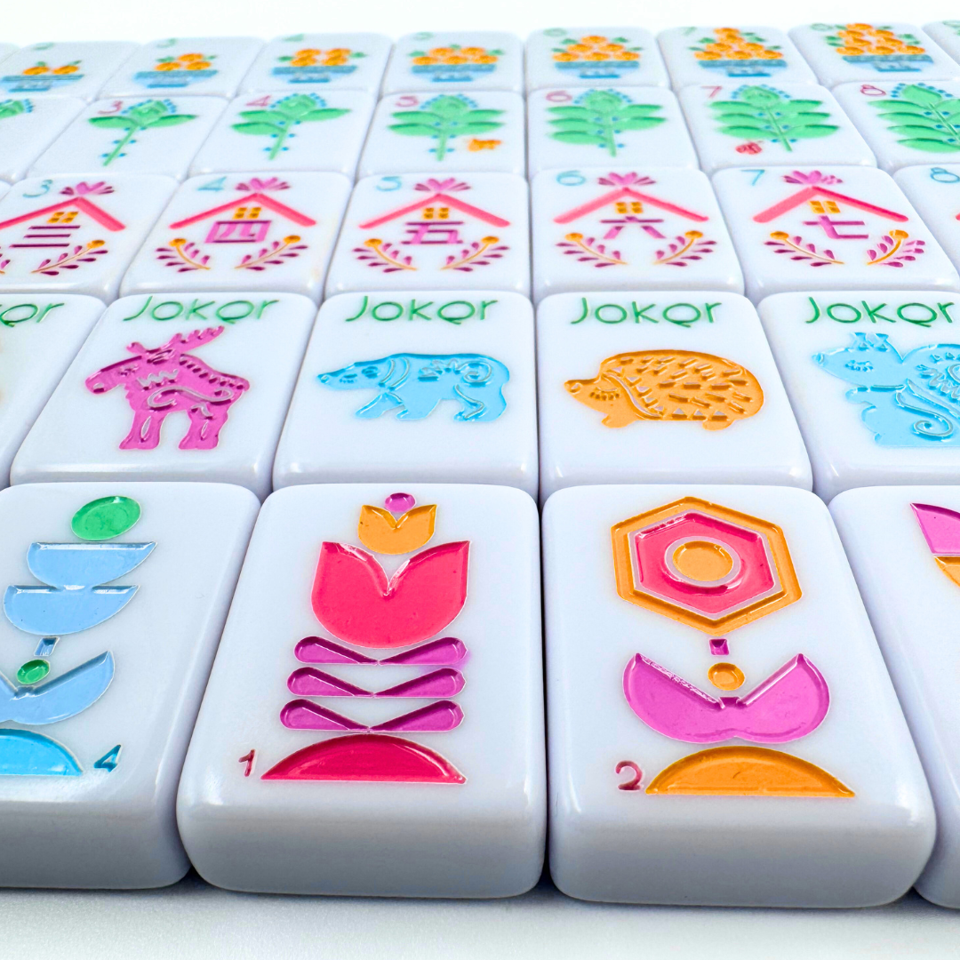 My Fair Mahjong Giftware THE SCANDINAVIAN FOLK ART SERIES Mahjong with Nordic Style