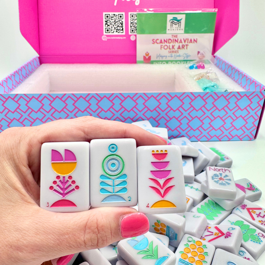 My Fair Mahjong Giftware THE SCANDINAVIAN FOLK ART SERIES Mahjong with Nordic Style
