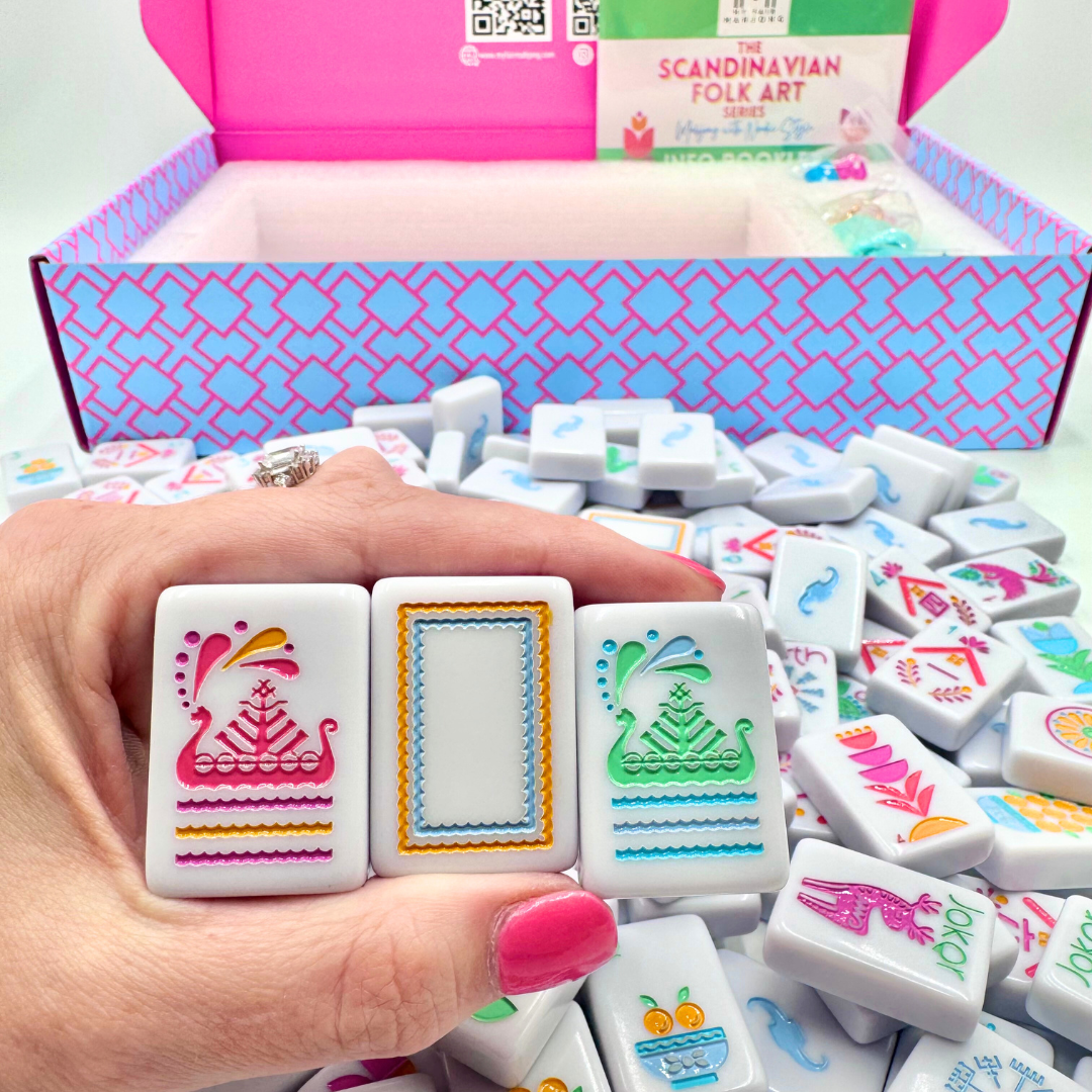 My Fair Mahjong Giftware THE SCANDINAVIAN FOLK ART SERIES Mahjong with Nordic Style