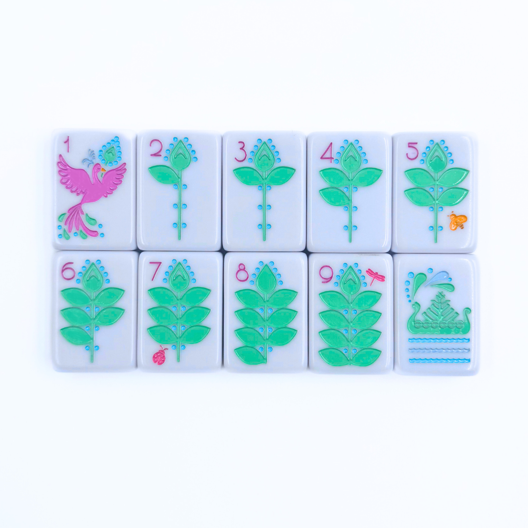 My Fair Mahjong Giftware THE SCANDINAVIAN FOLK ART SERIES Mahjong with Nordic Style