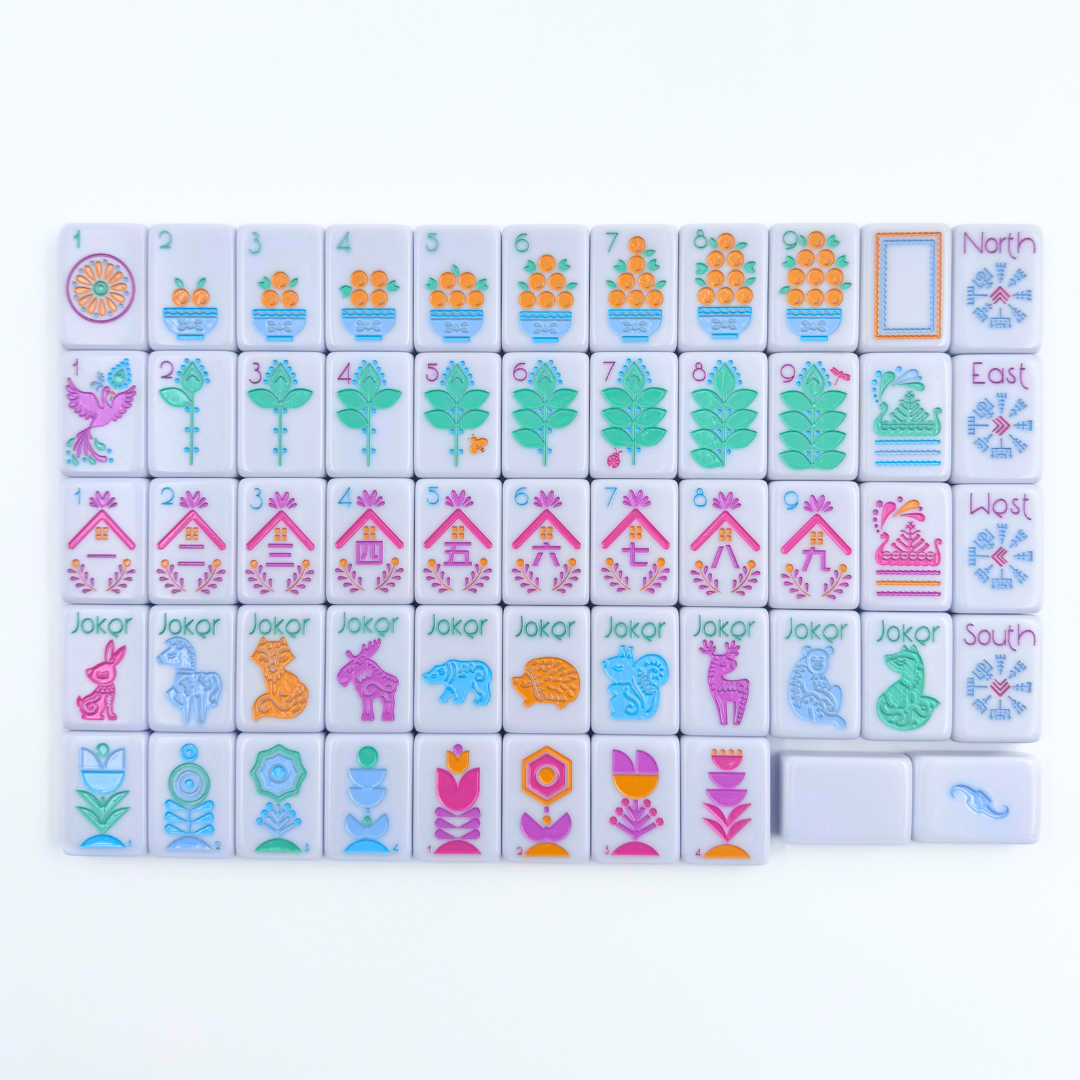 My Fair Mahjong Giftware THE SCANDINAVIAN FOLK ART SERIES Mahjong with Nordic Style