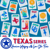 My Fair Mahjong Giftware THE TEXAS SERIES Mahjong with Lone Star Flair Mesquite White Tile