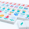 My Fair Mahjong Giftware THE TEXAS SERIES Mahjong with Lone Star Flair Mesquite White Tile