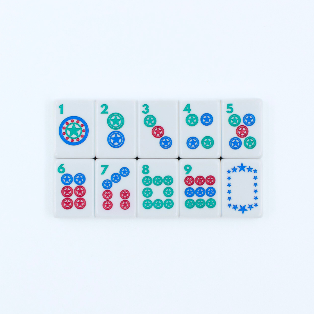 My Fair Mahjong Giftware THE TEXAS SERIES Mahjong with Lone Star Flair Mesquite White Tile