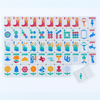 My Fair Mahjong Giftware THE TEXAS SERIES Mahjong with Lone Star Flair Mesquite White Tile