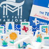 My Fair Mahjong Giftware THE TEXAS SERIES Mahjong with Lone Star Flair Mesquite White Tile