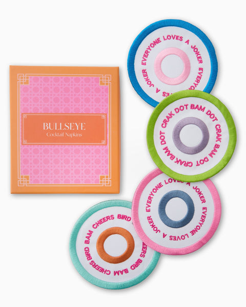Oh My Mahjong Giftware Bullseye Cocktail Napkins