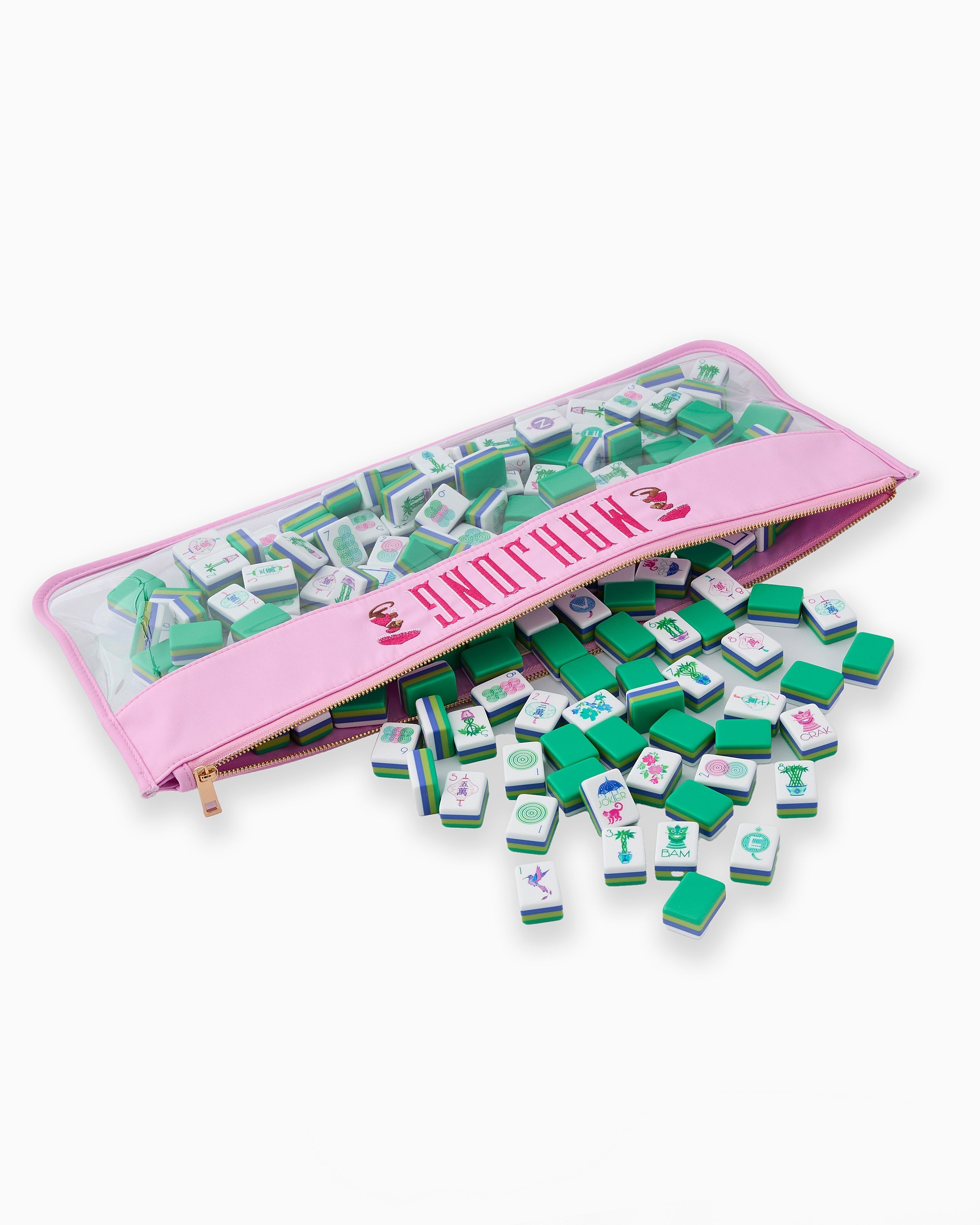 Oh My Mahjong Giftware Cotton Candy Monkey Mahjong Bag