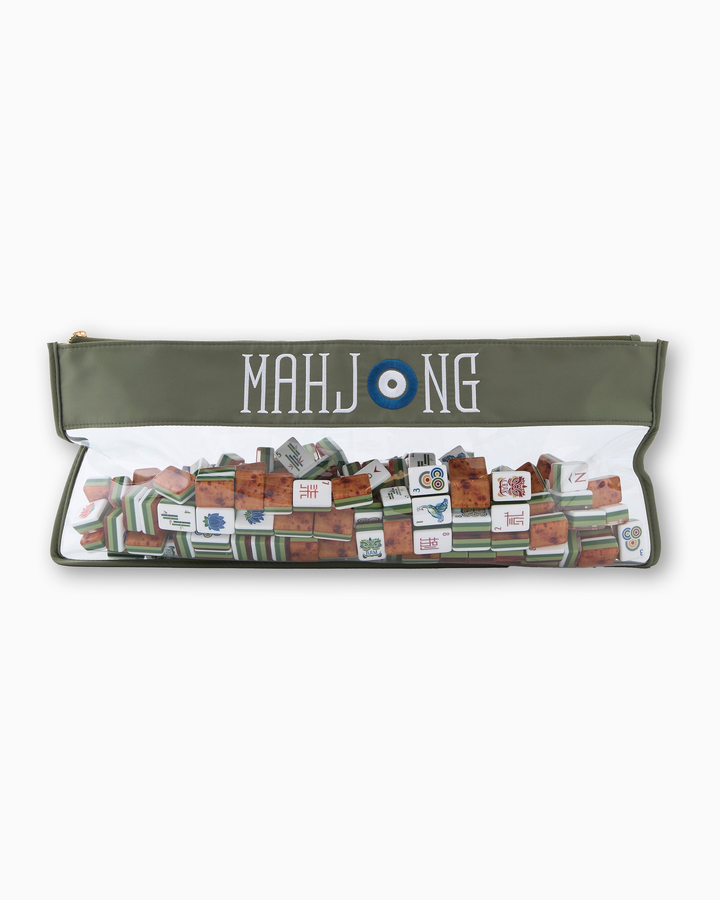 Oh My Mahjong Giftware Forest Green Mahjong Bag