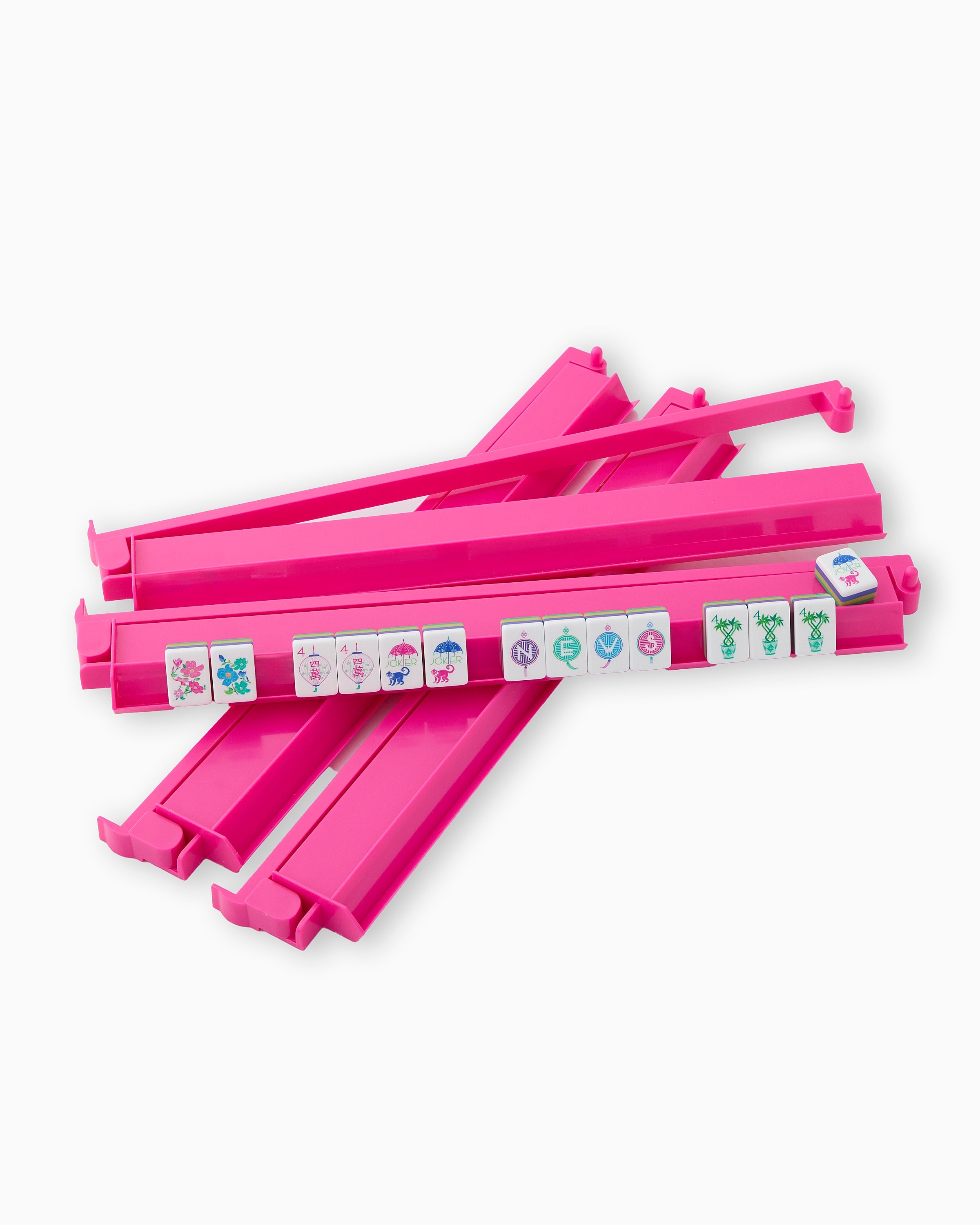 Oh My Mahjong Giftware Hot Pink Rack & Pusher Set