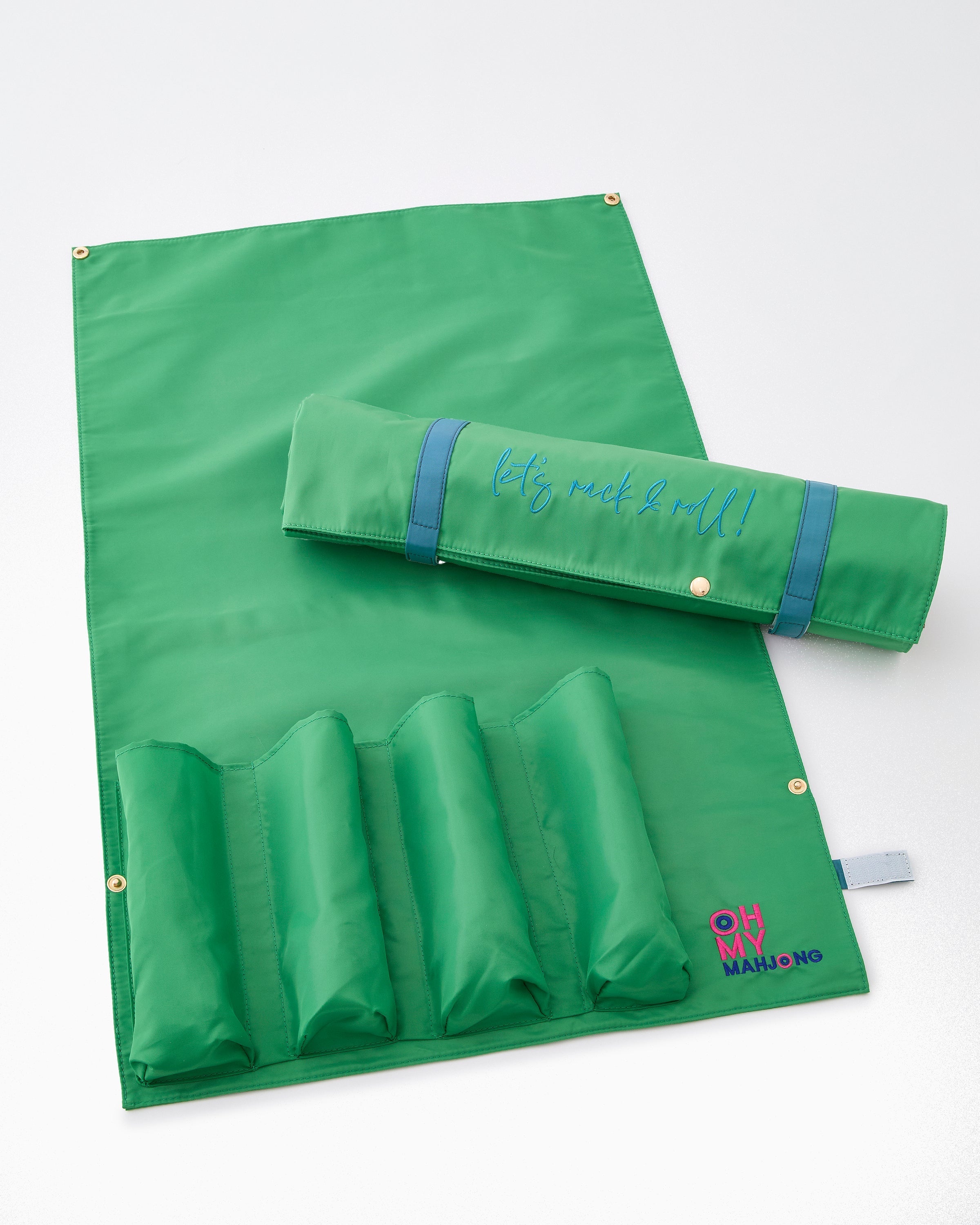 Oh My Mahjong Giftware Kelly Green Let's Rack & Roll Bag