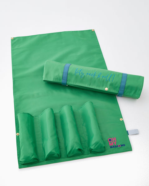 Oh My Mahjong Giftware Kelly Green Let's Rack & Roll Bag