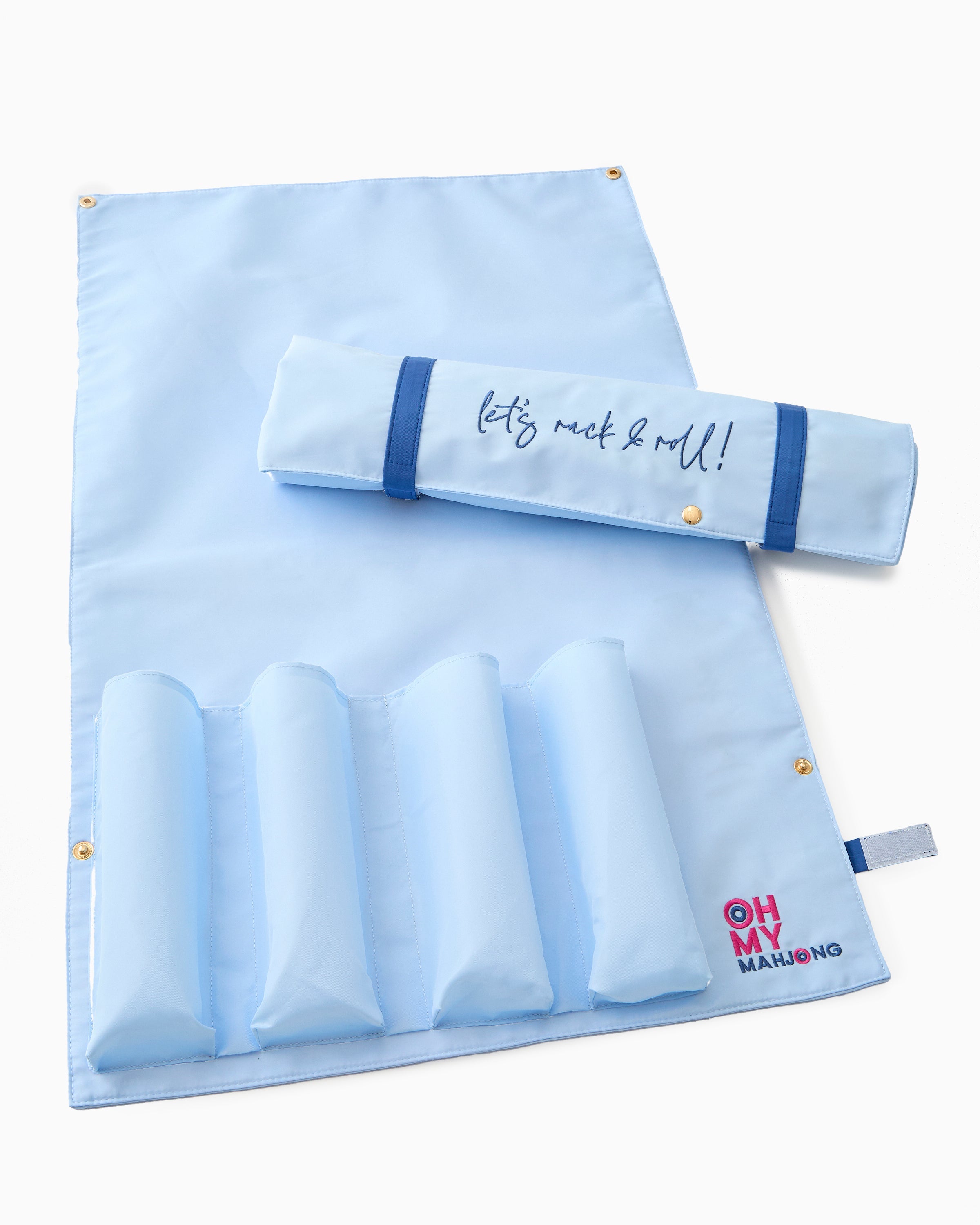 Oh My Mahjong Giftware Light Blue Let's Rack & Roll
