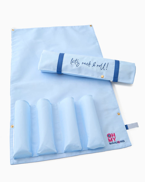 Oh My Mahjong Giftware Light Blue Let's Rack & Roll